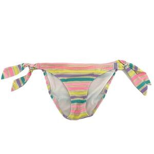 Victorias Secret Colorful Striped Bikini Bottom S